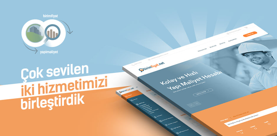 Yapımaliyet.com ve Birimfiyat.net sitelerimiz birleşti